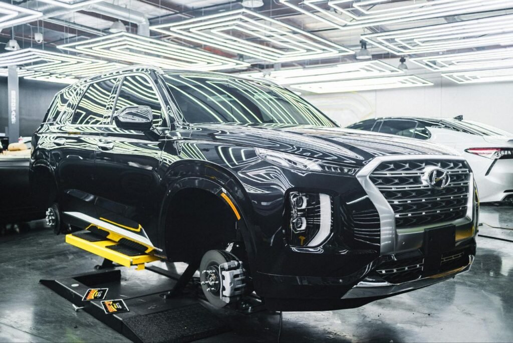 Hyundai Palisade black color safety